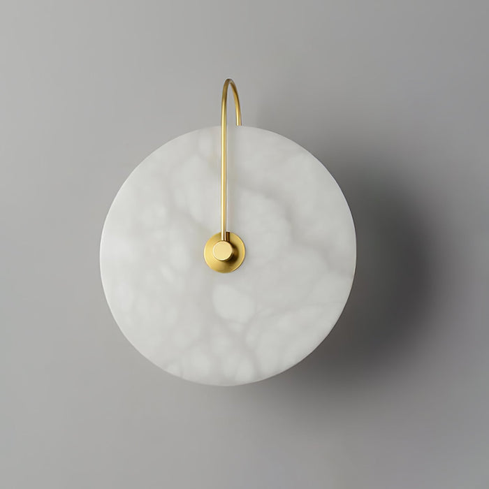 Alabastrová LED Nástěnná Lampa s Moderním Designem – Kulatý Tvar a Jemné Osvětlení, Ideální do Ložnice a Obývacího Pokoje 8