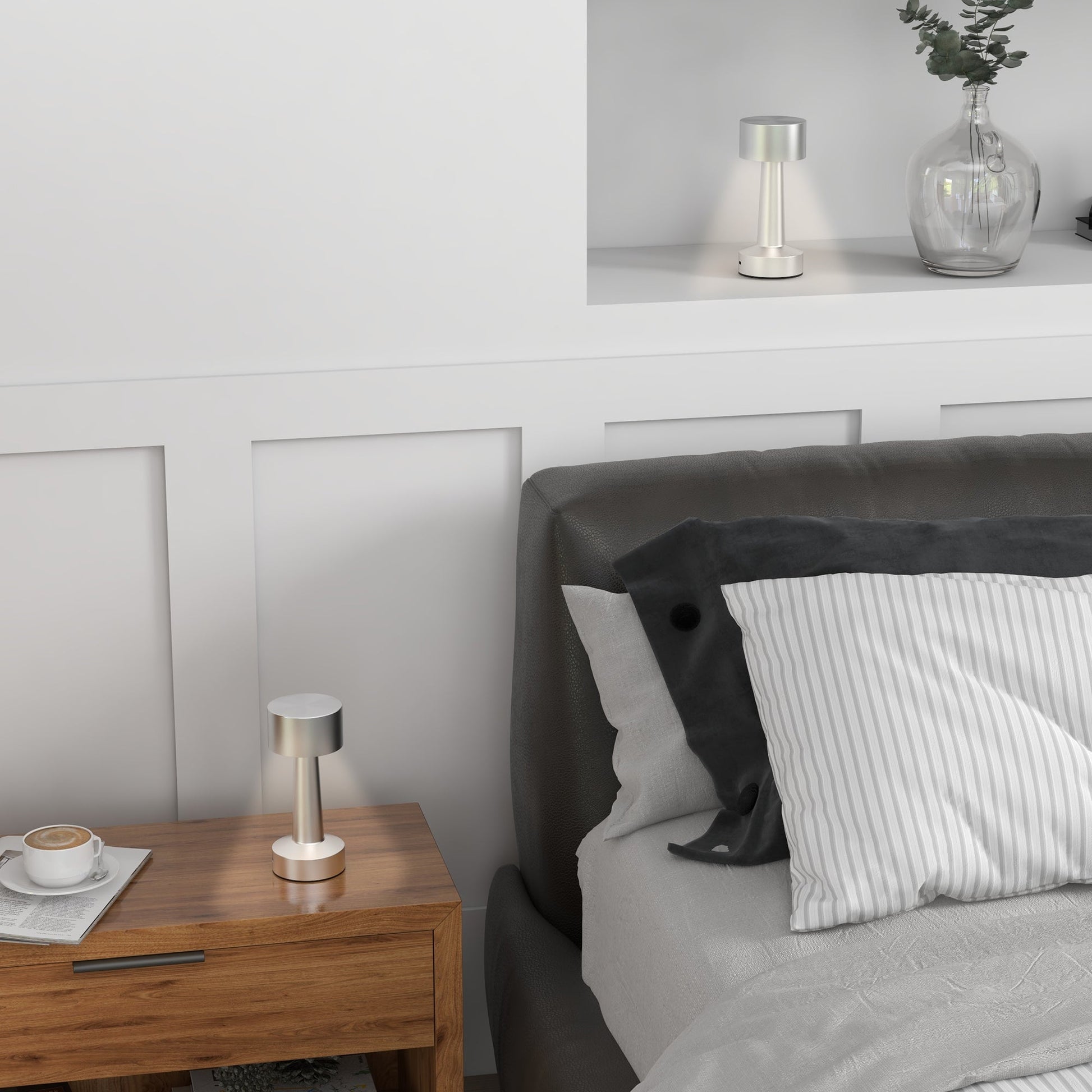 Dobíjecí LED Stolní Lampa s Dotykovým Ovládáním a Nastavením Barev – Moderní Design pro Interiér 1