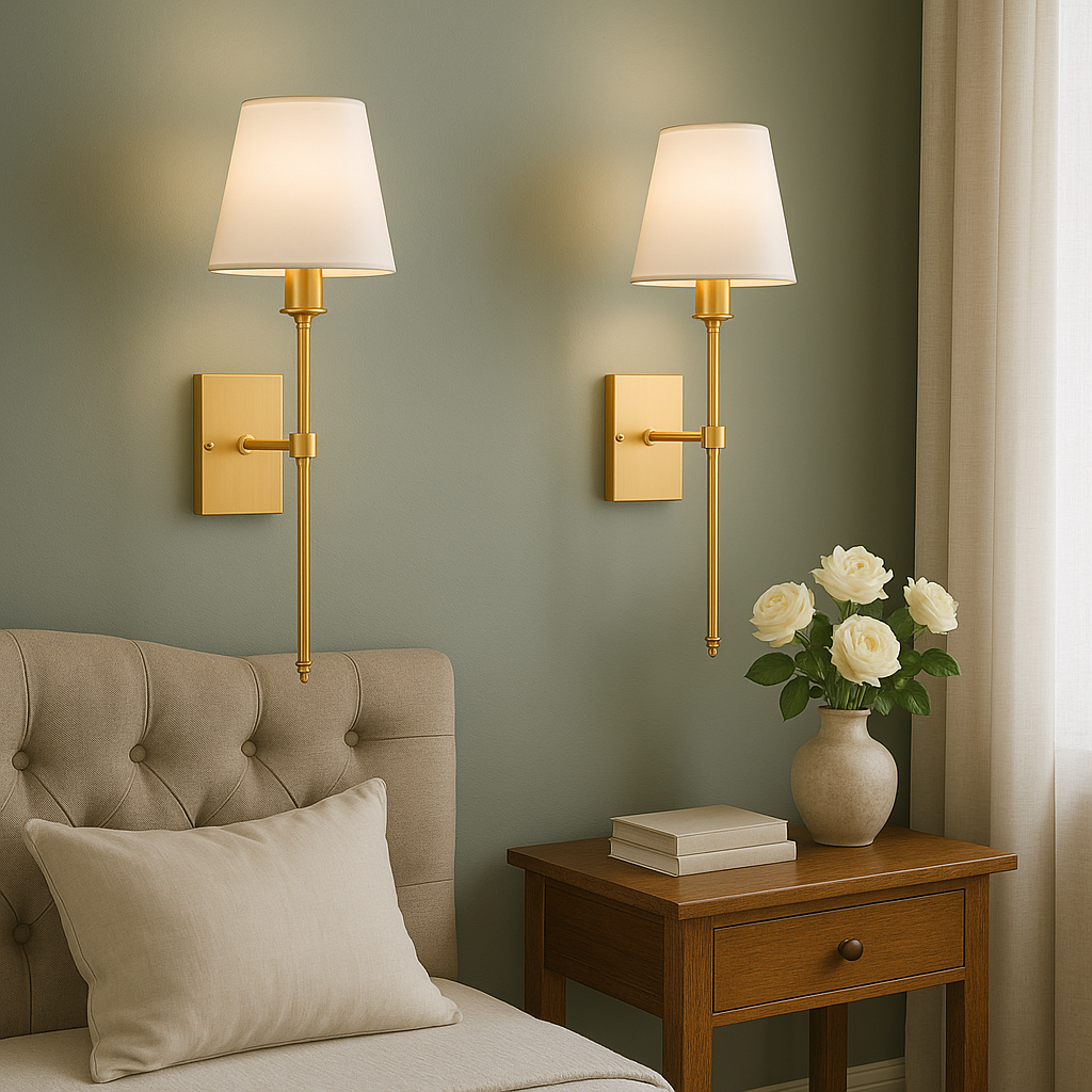 Kabelová Nástěnná Lampa – Sada 2 Elegantních Nástěnných Lamp s Teplým Světlem 3000K, Moderní Design, Odolná Konstrukce 2