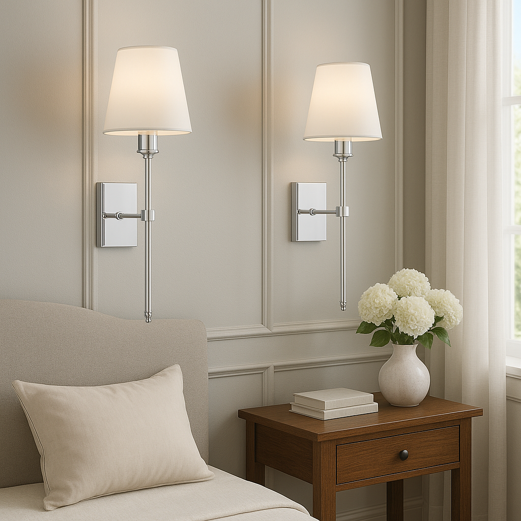 Kabelová Nástěnná Lampa – Sada 2 Elegantních Nástěnných Lamp s Teplým Světlem 3000K, Moderní Design, Odolná Konstrukce 4