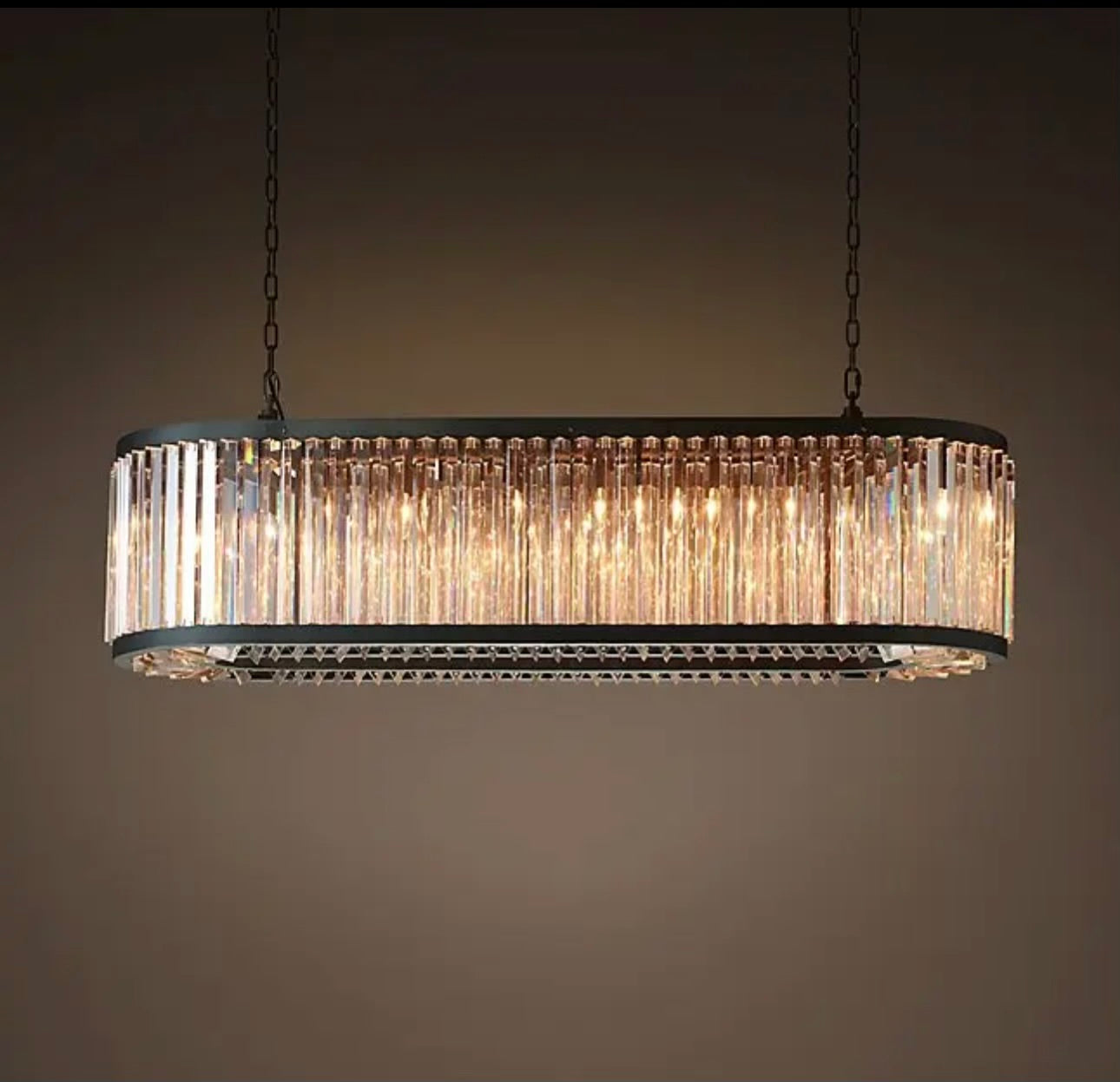 Křišťálový Lustr do Obýváku s Matným Černým Kovem – Moderní Americký Design, Nastavitelná Výška, Různé Velikosti 0