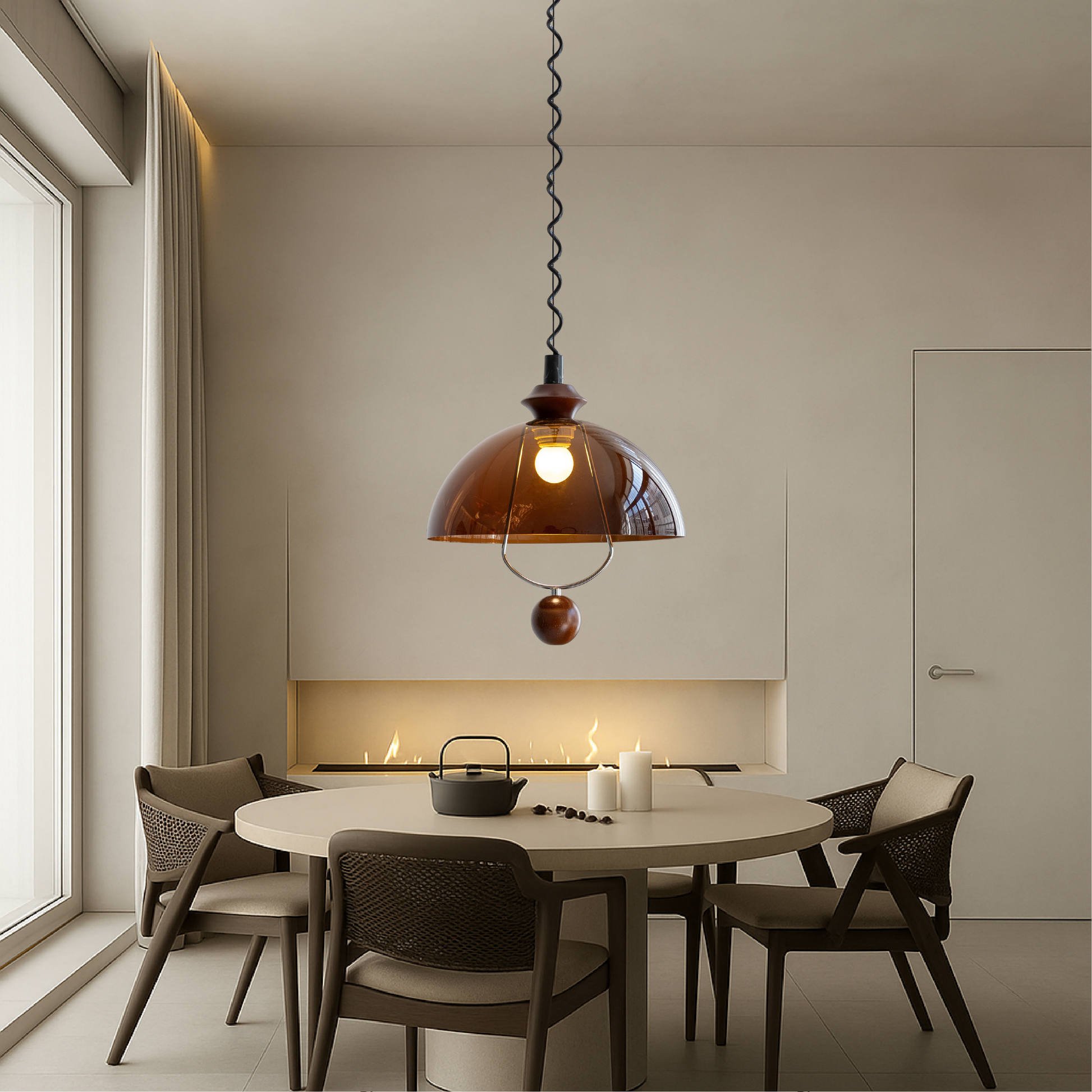 Starožitná Závěsná Lampa s Nastavitelnou Výškou – Rustikální Design pro Obývací Pokoj a Jídelnu, Železo, LED E27 1