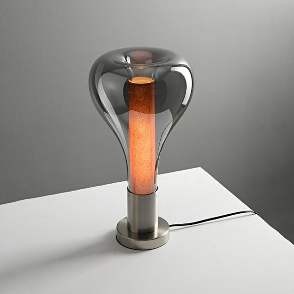 Umělecká Stolní Lampa s Uklidňujícím Světlem – Skleněná Lampička na Noční Stolek do Ložnice a Obývacího Pokoje 6