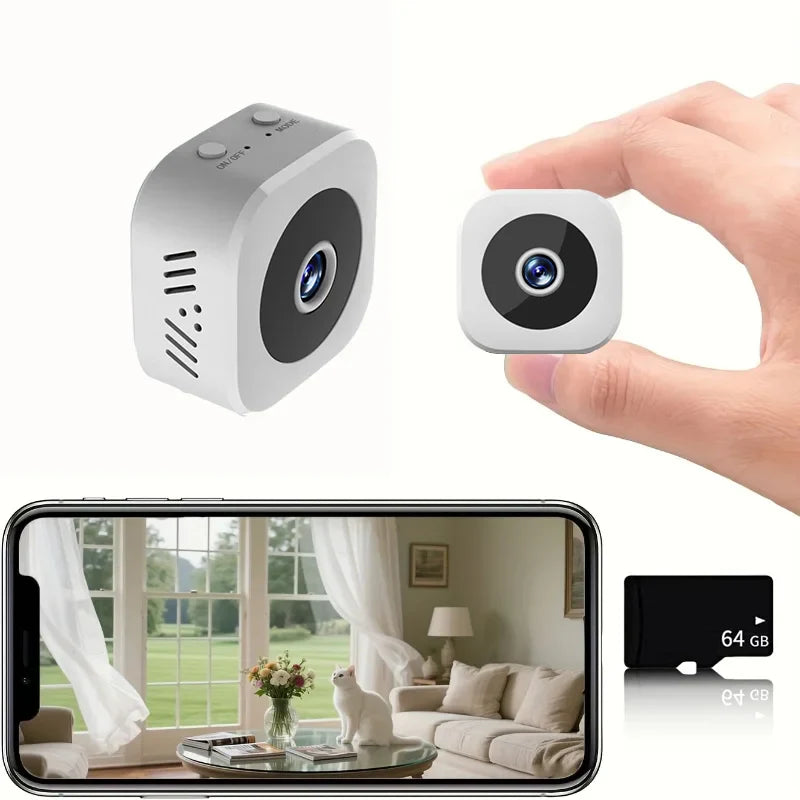 1080P Mini bezpečnostní kamera s WiFi a nočním viděním – Bezdrátový dohled s detekcí pohybu 1