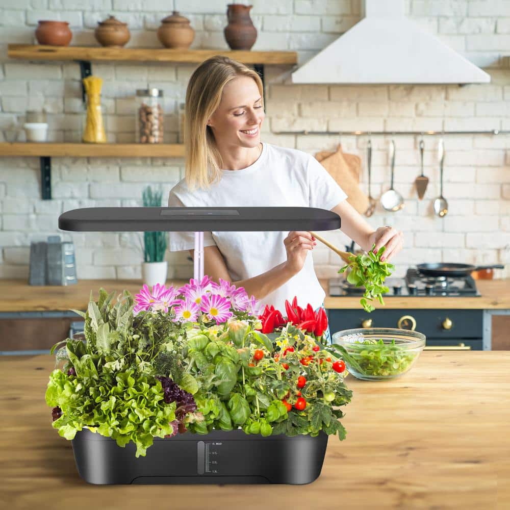 12podový hydroponický systém pro vnitřní použití – kompaktní a inovativní s LED osvětlením a nastavitelnou výškou 1