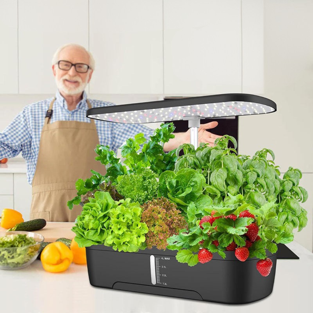 12podový hydroponický systém pro vnitřní použití – kompaktní a inovativní s LED osvětlením a nastavitelnou výškou 2