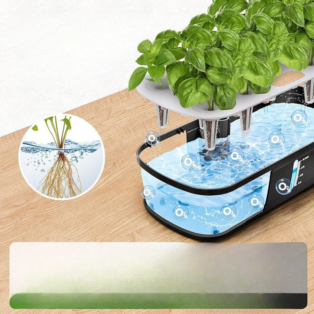 12podový hydroponický systém pro vnitřní použití – kompaktní a inovativní s LED osvětlením a nastavitelnou výškou 3
