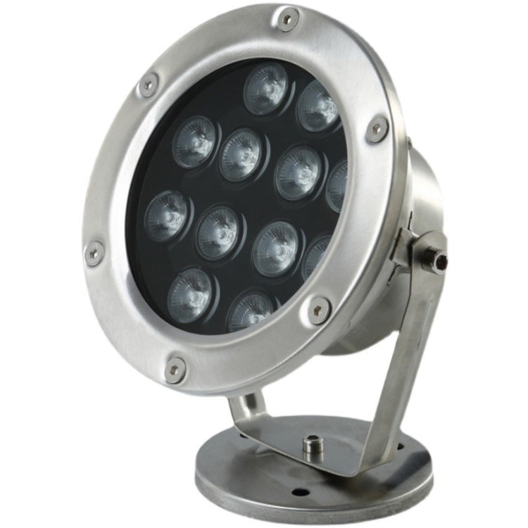 24W vodotěsné LED podvodní světlo z nerezové oceli pro bazény a fontány – IP68, energeticky úsporné a odolné 0