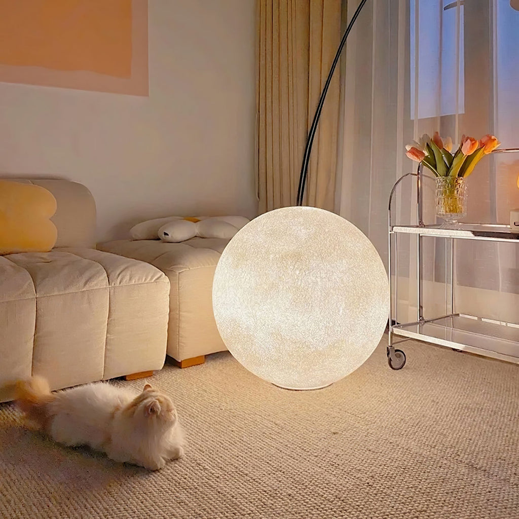 3D Měsíční lampa s dimmovatelnou LED, realistickou texturou, dostupná v různých velikostech 3