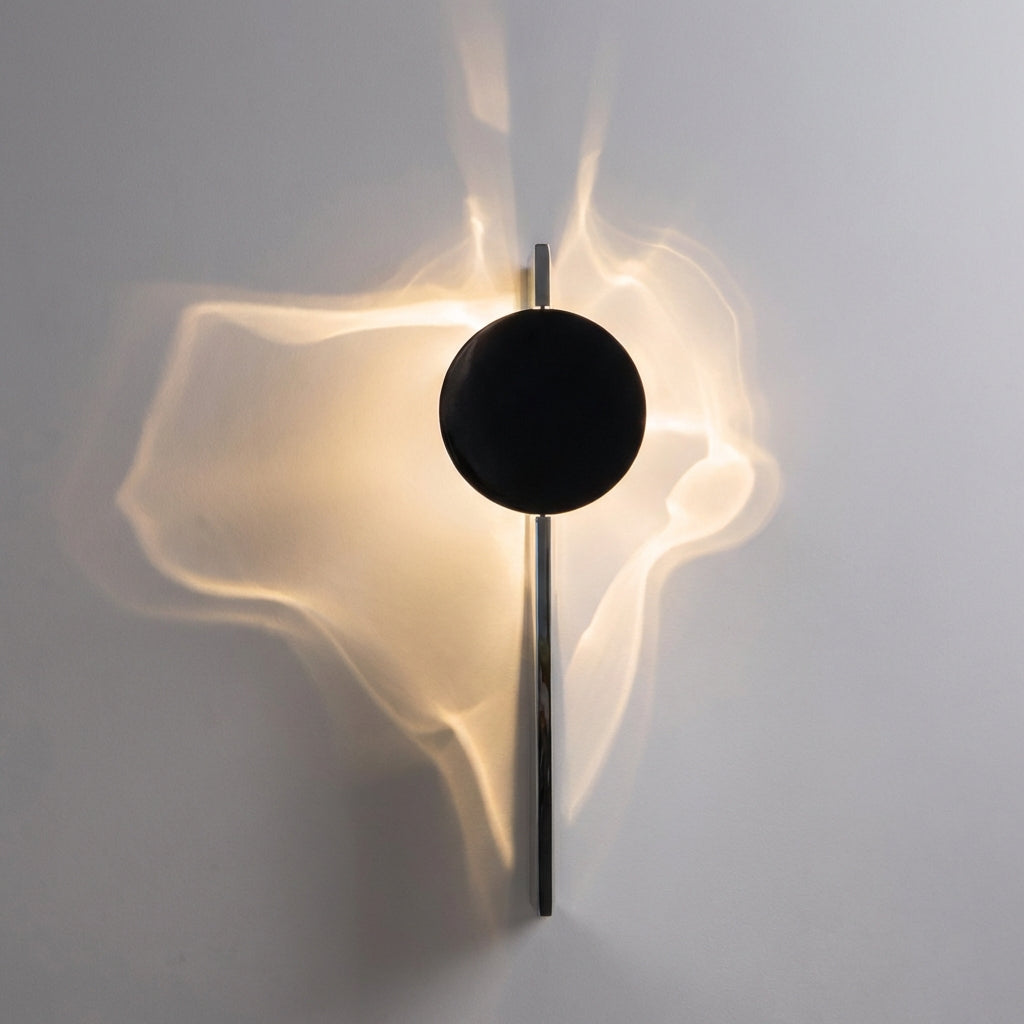 Abstraktní nástěnná lampa s integrovaným LED osvětlením – sochařský kovový design pro jedinečné vzory stínů 0