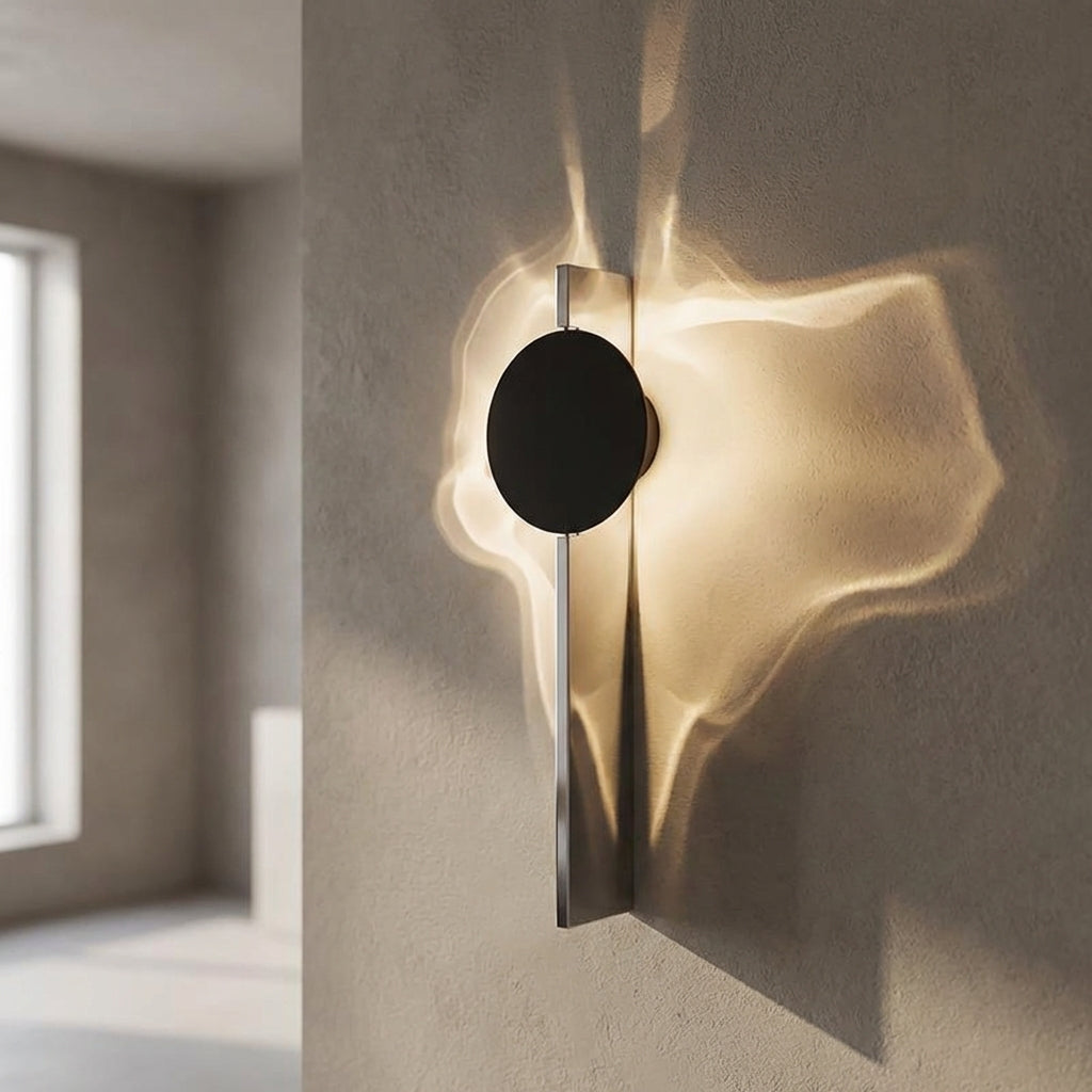 Abstraktní nástěnná lampa s integrovaným LED osvětlením – sochařský kovový design pro jedinečné vzory stínů 1