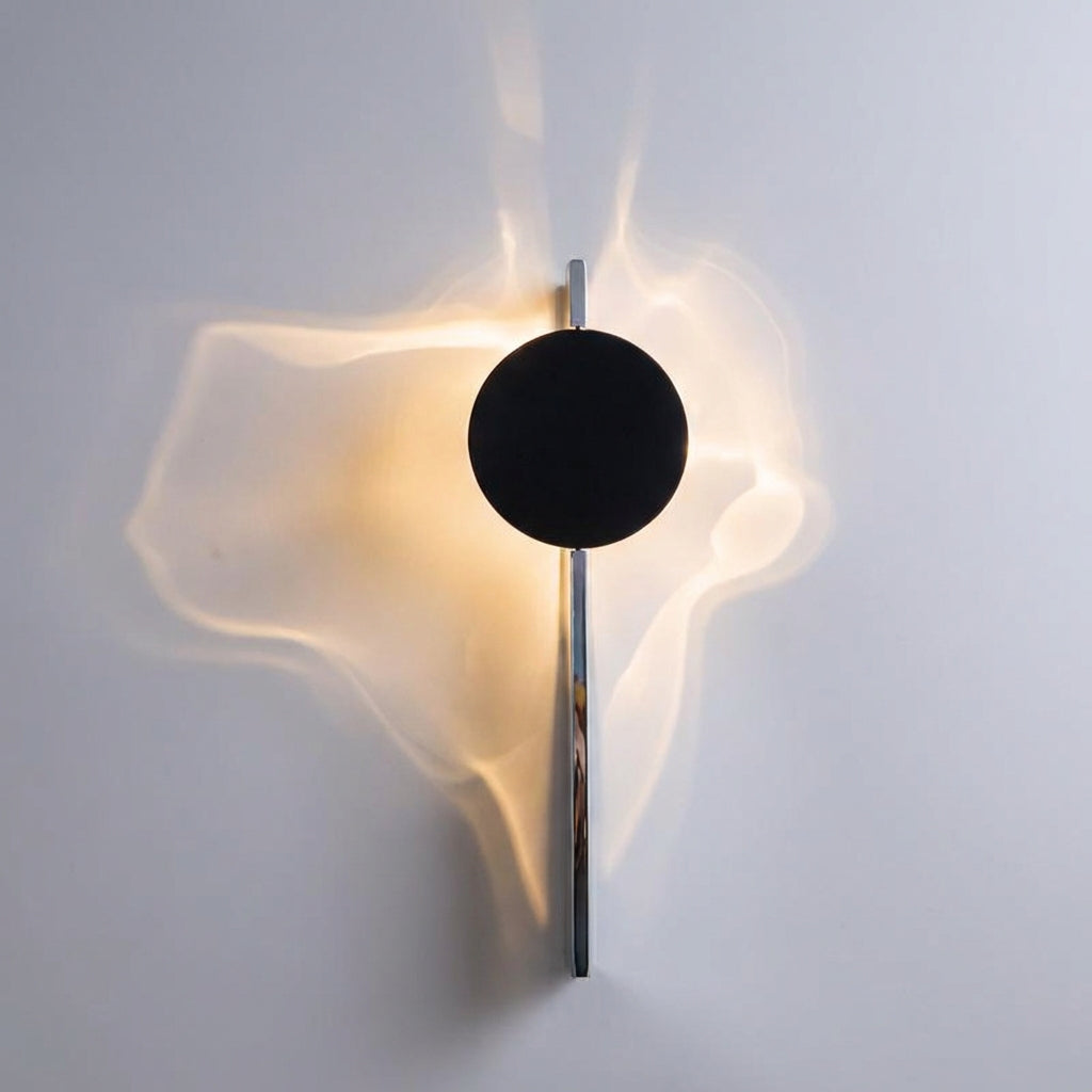 Abstraktní nástěnná lampa s integrovaným LED osvětlením – sochařský kovový design pro jedinečné vzory stínů 2