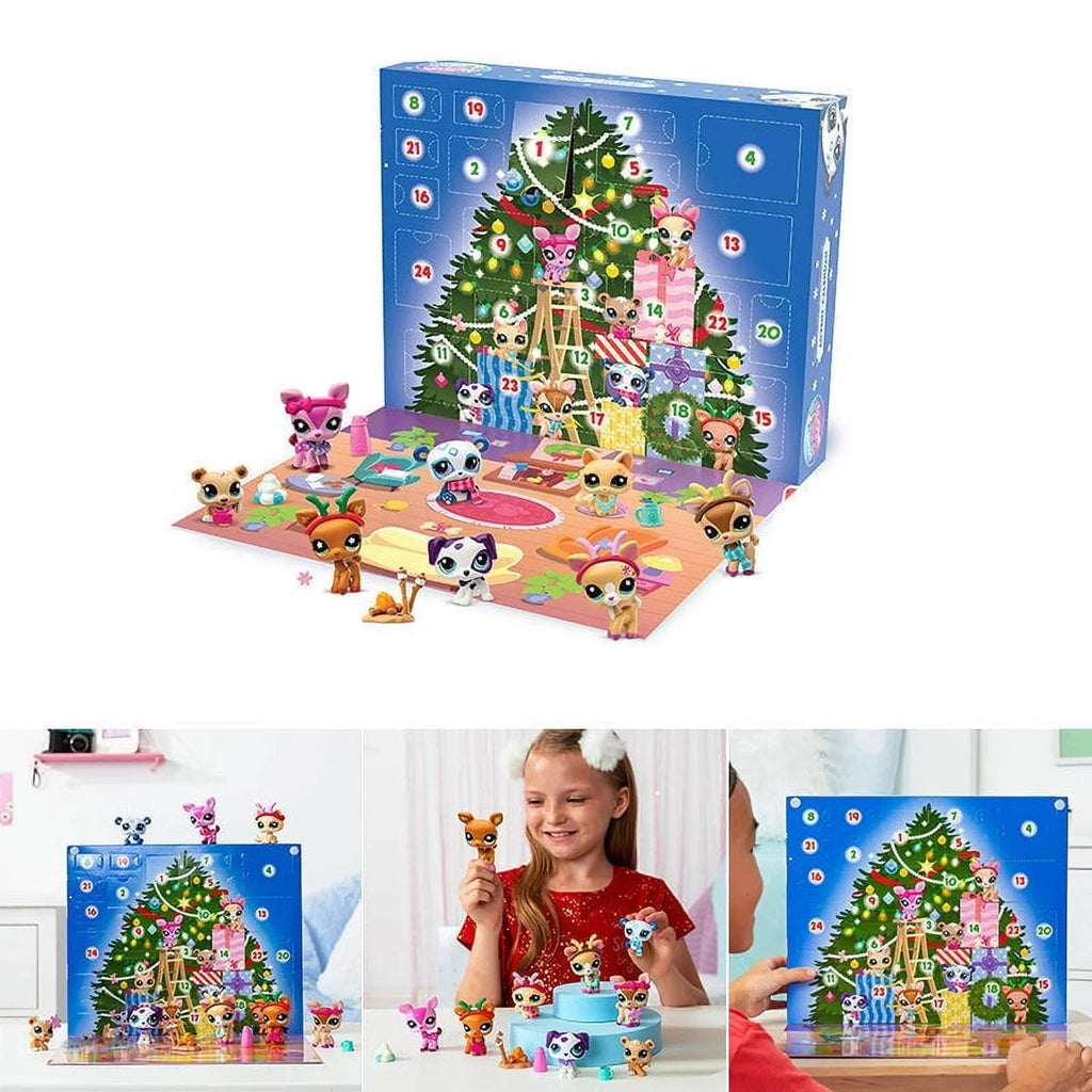 Adventní kalendář pro malá zvířátka s tajemnými postavičkami - interaktivní hračky pro děti, odolný plast 3