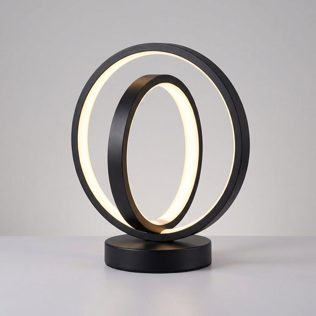Akcentová Lampa s Nastavitelným Jasem a USB Napájením – Moderní Kulatý Design 24 cm 4