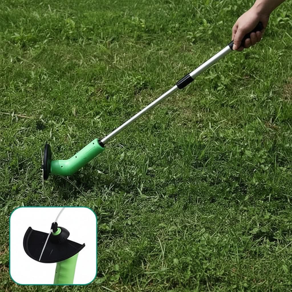 Aku sekačka na trávu s ergonomickou rukojetí a nastavitelným designem, ideální pro snadnou a efekt 3