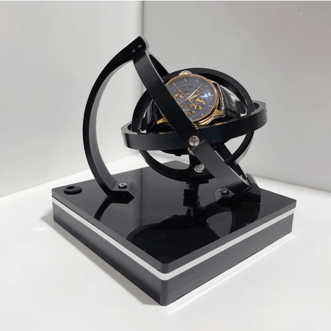 Automatický natahovač hodinek s elegantním displejem – luxusní, kompaktní a tichý rotační motorový mechanismus 0