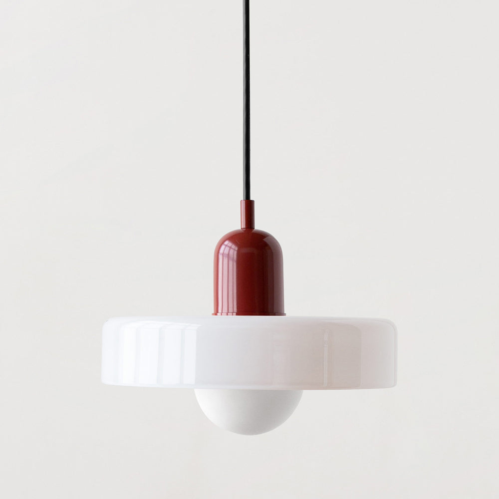 Barevná závěsná lampa Bauhaus s nastavitelným kabelem – lampa do obývacího pokoje a na stole, moderní design, sklo a kov 0