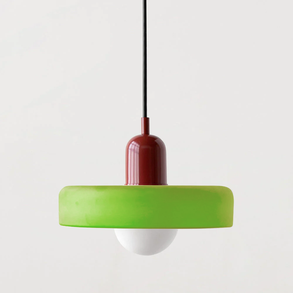 Barevná závěsná lampa Bauhaus s nastavitelným kabelem – lampa do obývacího pokoje a na stole, moderní design, sklo a kov 17