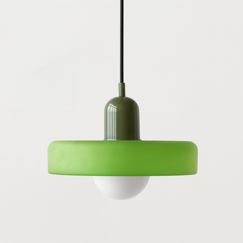 Barevná závěsná lampa Bauhaus s nastavitelným kabelem – lampa do obývacího pokoje a na stole, moderní design, sklo a kov 28