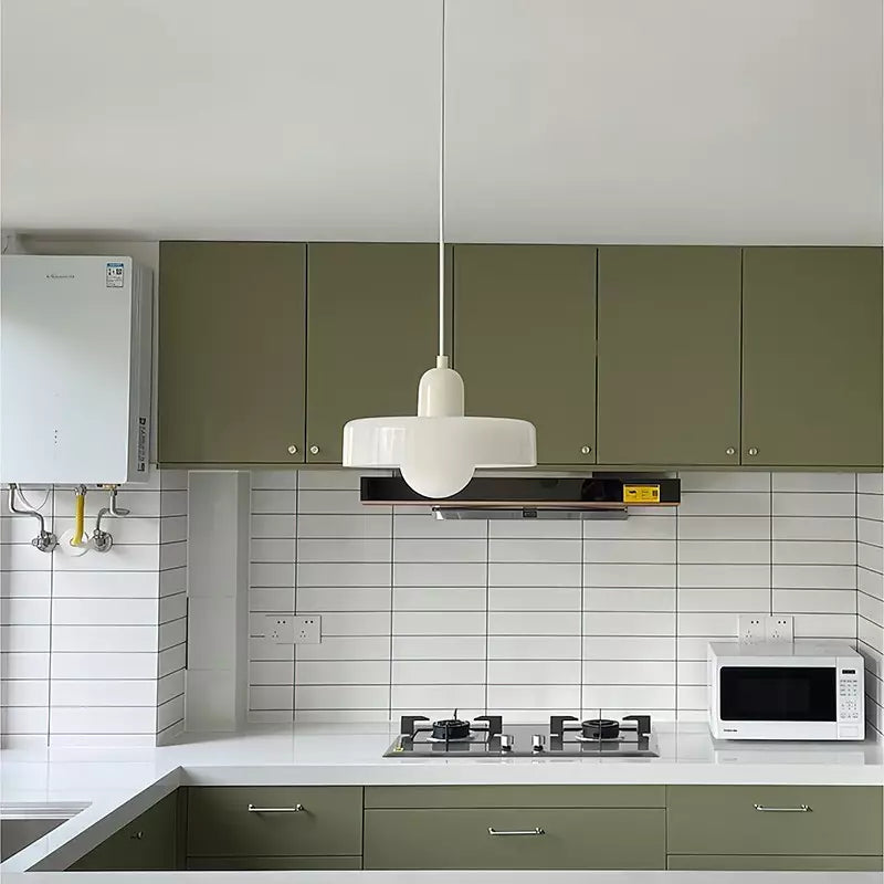 Barevná závěsná lampa Bauhaus s nastavitelným kabelem – lampa do obývacího pokoje a na stole, moderní design, sklo a kov 3