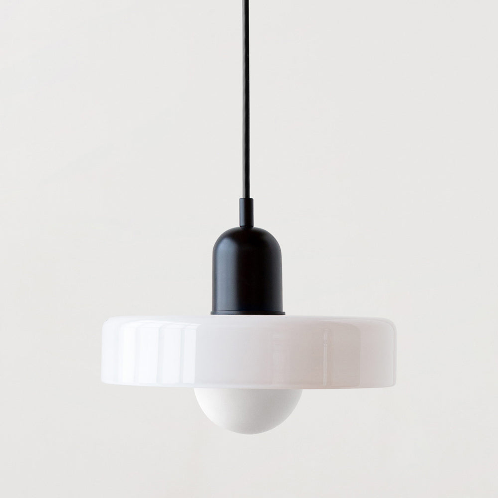 Barevná závěsná lampa Bauhaus s nastavitelným kabelem – lampa do obývacího pokoje a na stole, moderní design, sklo a kov 30