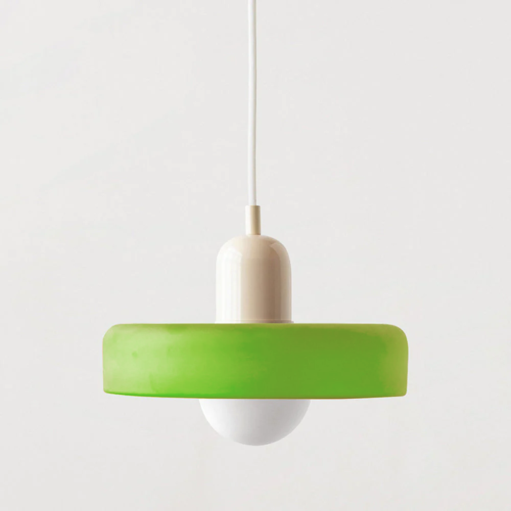 Barevná závěsná lampa Bauhaus s nastavitelným kabelem – lampa do obývacího pokoje a na stole, moderní design, sklo a kov 31