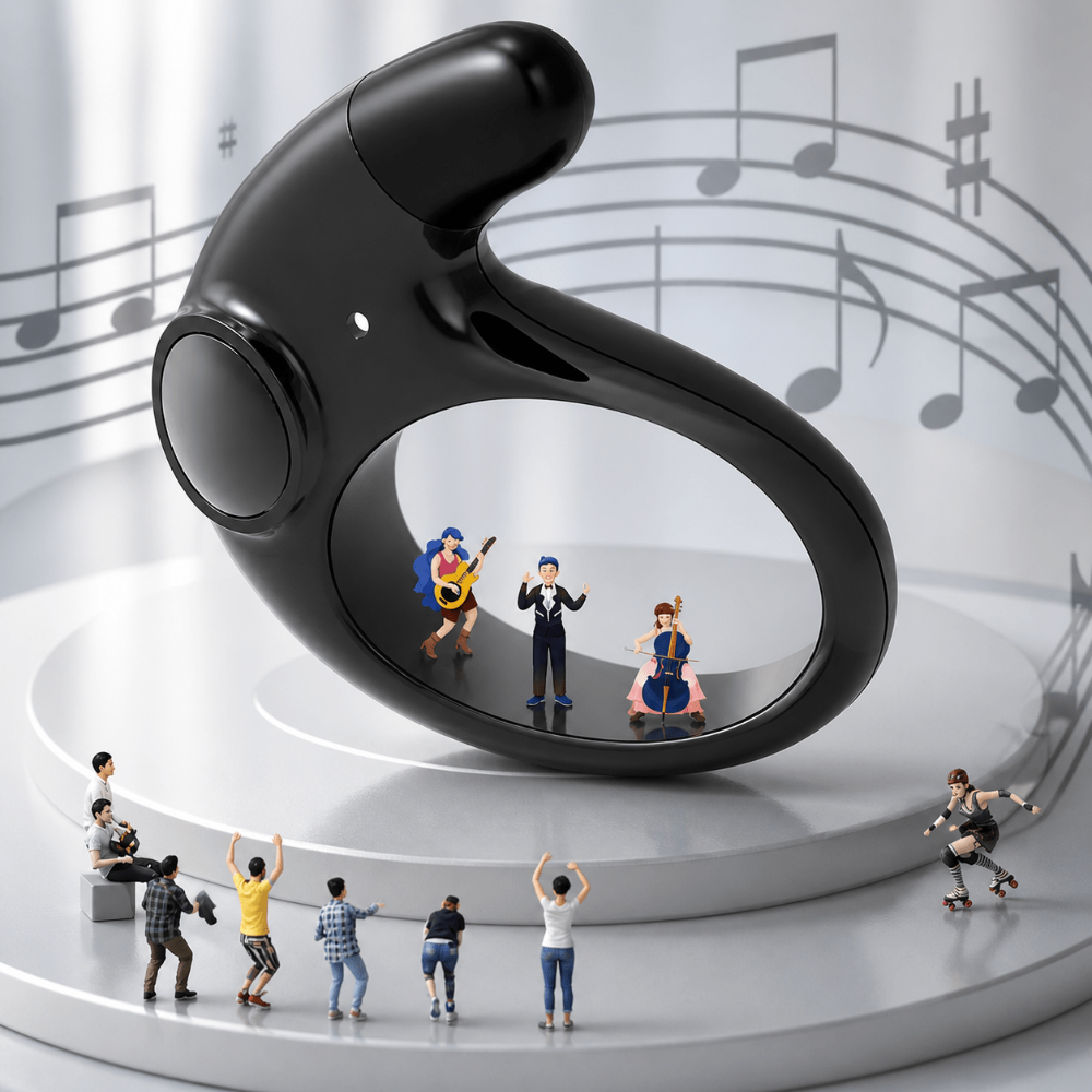 Bezdrátová Bluetooth sluchátka s potlačením hluku a vodotěsným provedením – sluchátka do uší s LED displejem 3