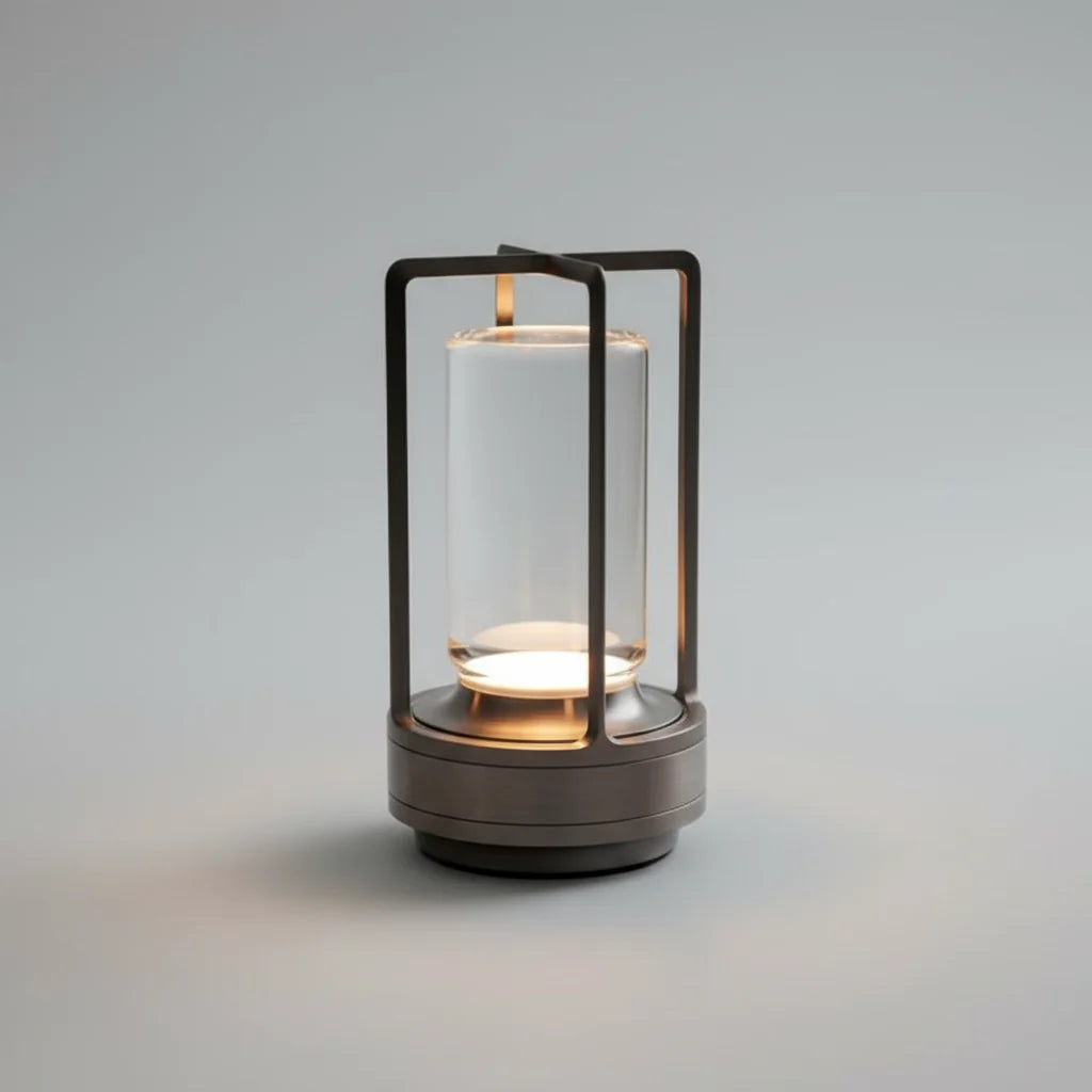 Bezdrátová LED stolní lampa s teplým bílým světlem a skandinávským designem, ideální pro 1