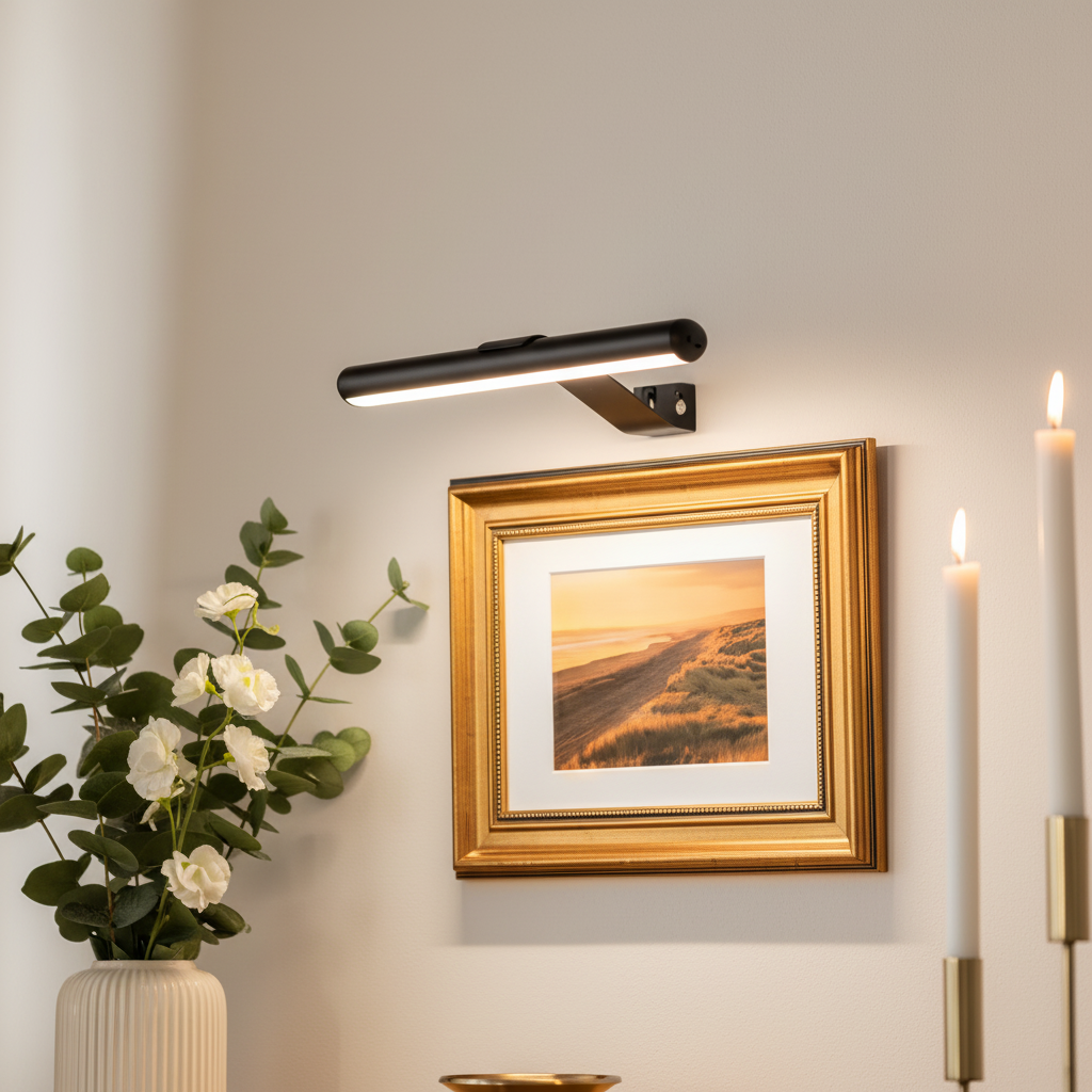 Bezdrátová LED lampa s nastavitelným úhlem paprsku, hliník a železo, 3 barvy světla, nabíjení přes USB-C, PanelBeam 1