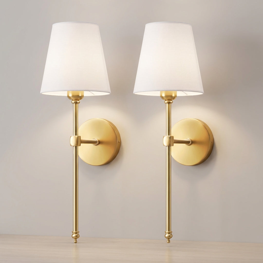 Bezdrátová LED nástěnná lampa s dálkovým ovládáním, nastavitelné osvětlení, elegantní design, sada 2 kusů 0
