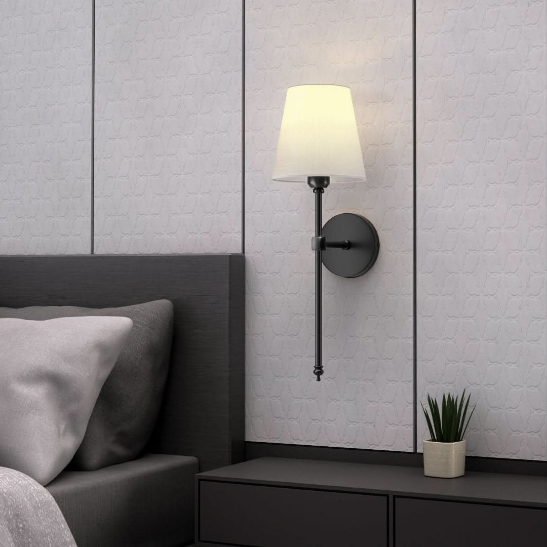 Bezdrátová LED nástěnná lampa s dálkovým ovládáním, nastavitelné osvětlení, elegantní design, sada 2 kusů 4