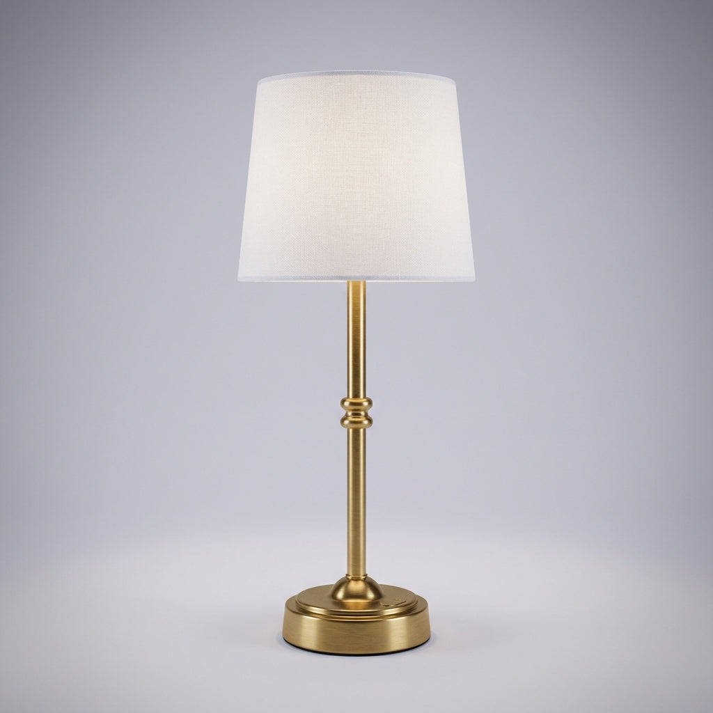 Bezdrátová LED stmívačová stolní lampa – retro design s křišťálovými akcenty 0
