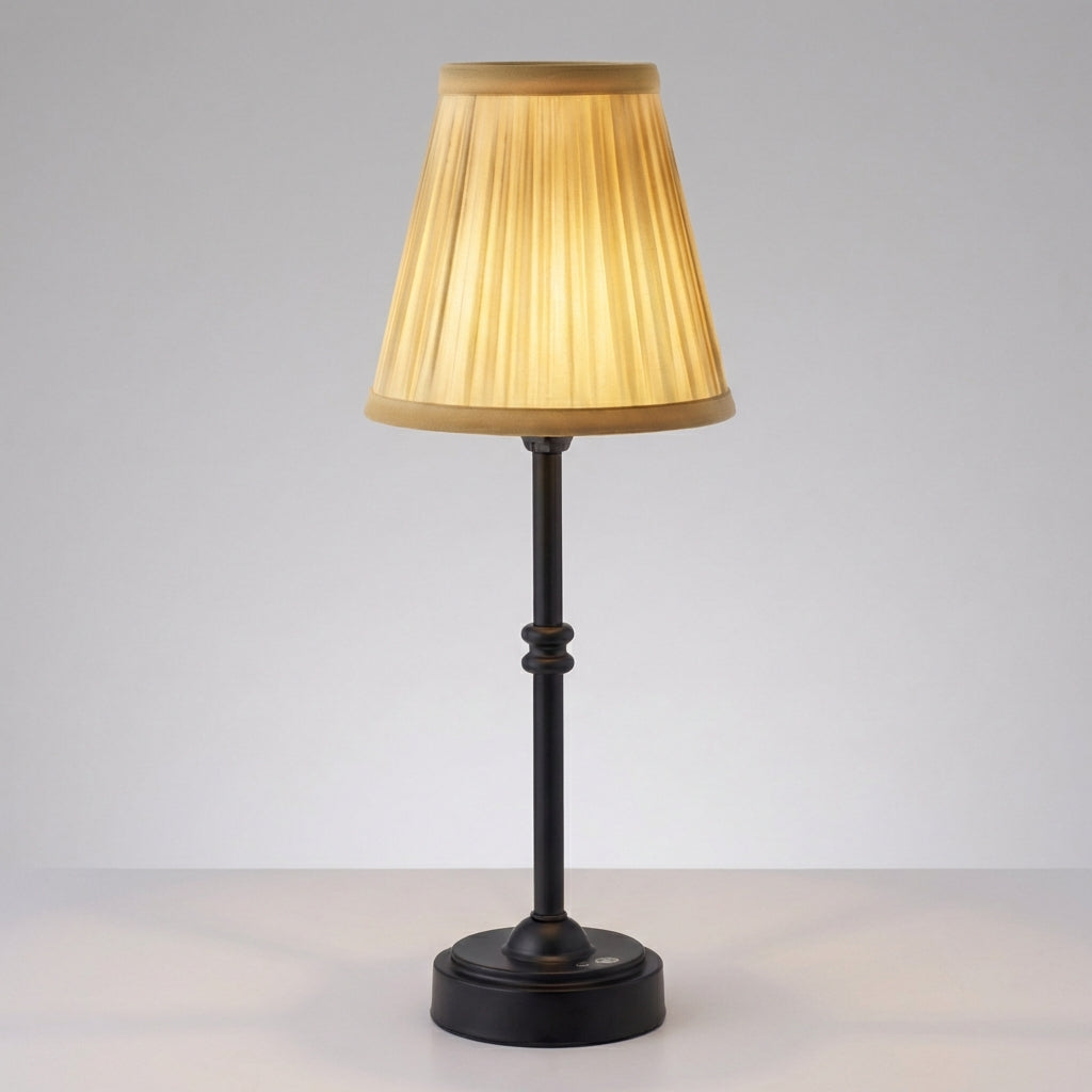 Bezdrátová LED stmívačová stolní lampa – retro design s křišťálovými akcenty 9