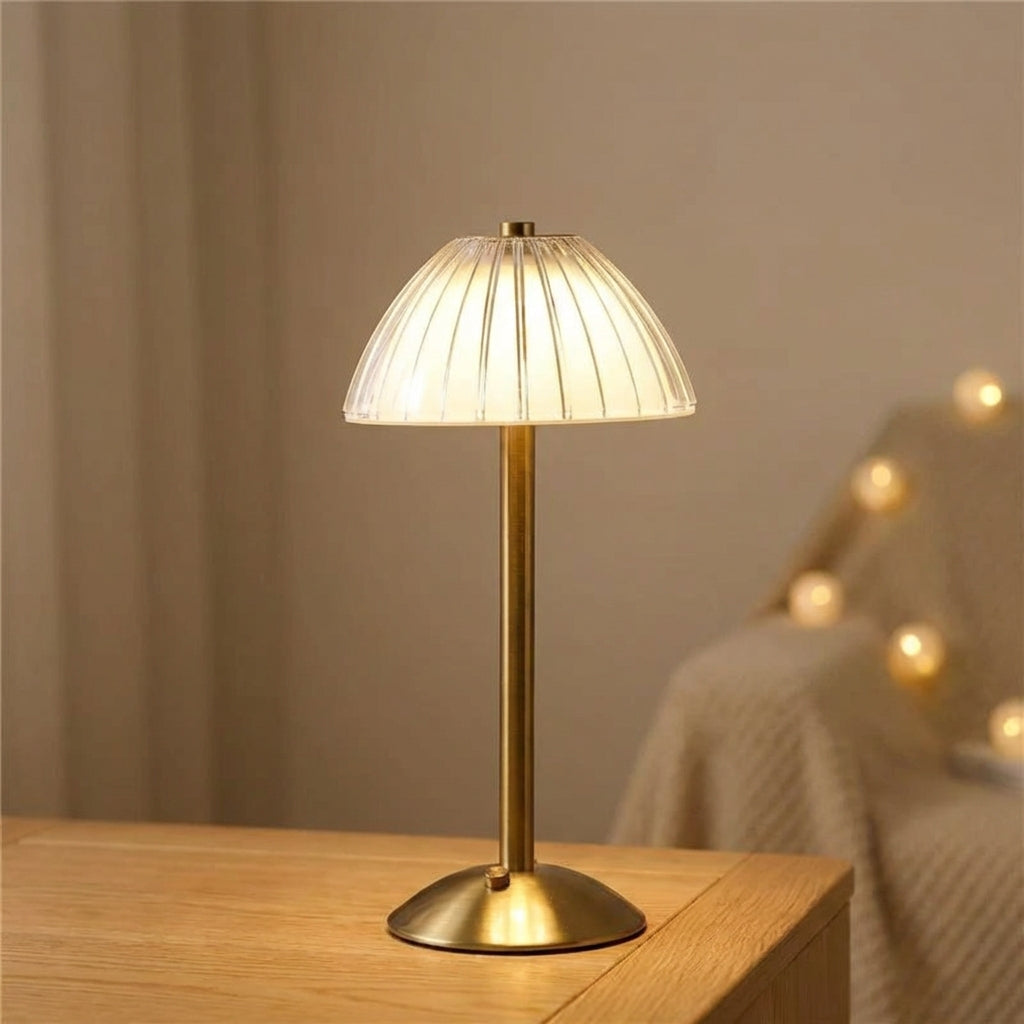 Bezdrátová LED stolní lampa s dotykovým senzorem a stmívatelným světlem – bezdrátový design inspirovaný křišťály 0