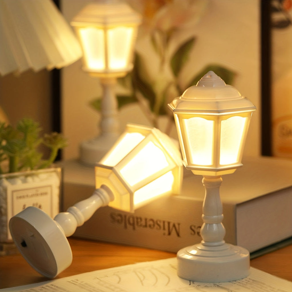 Bezdrátová LED stolní lampa ve vintage stylu s teplým světlem a kompaktním designem 4