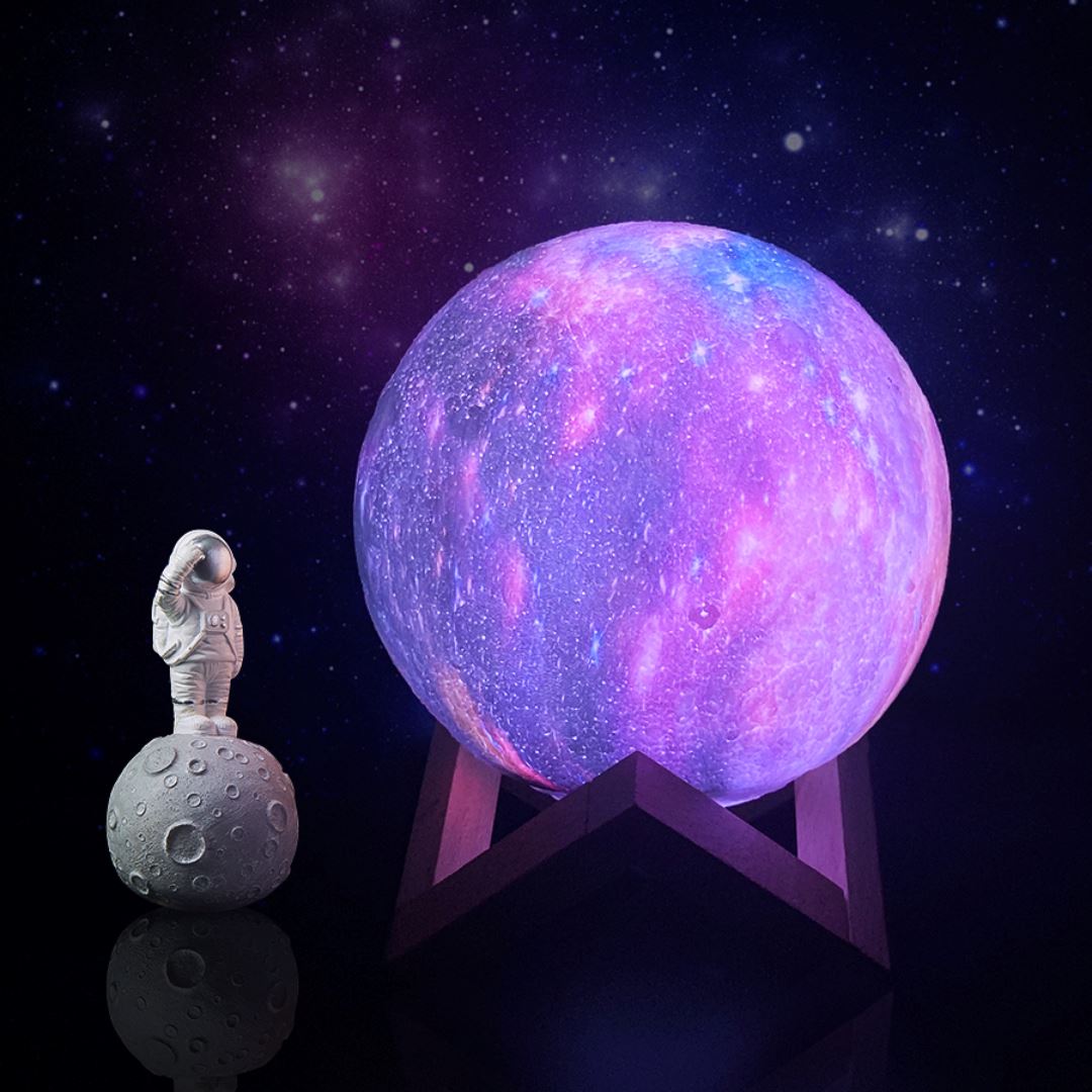 Bezdrátová kosmická atmosféra Měsíční lampa 7