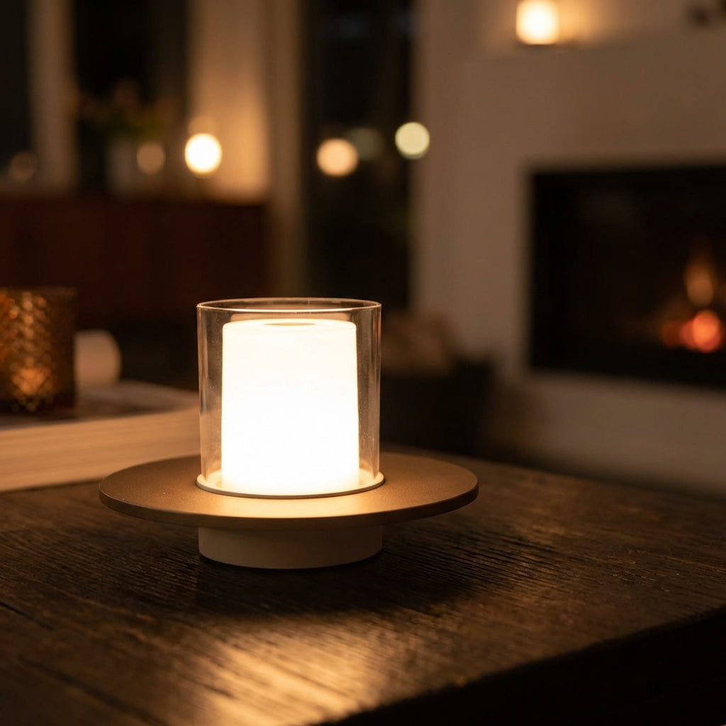 Bezdrátová stolní lampa s bezdotykovým indukčním ovládáním – moderní design z kovu a plastu 1