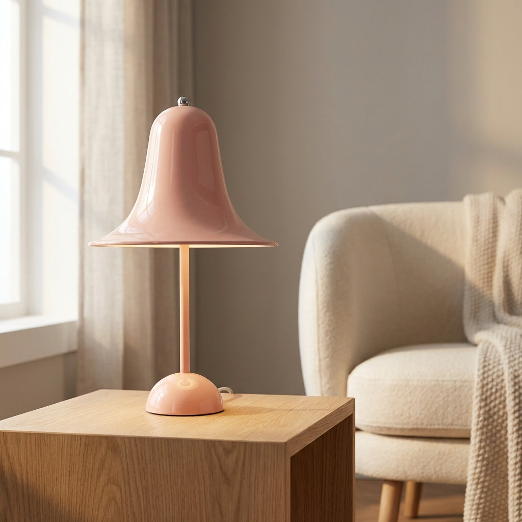 Bezdrátová stolní lampa s dotykovým ovládáním a nabíjením přes USB – moderní zvonkový design v černé barvě 1