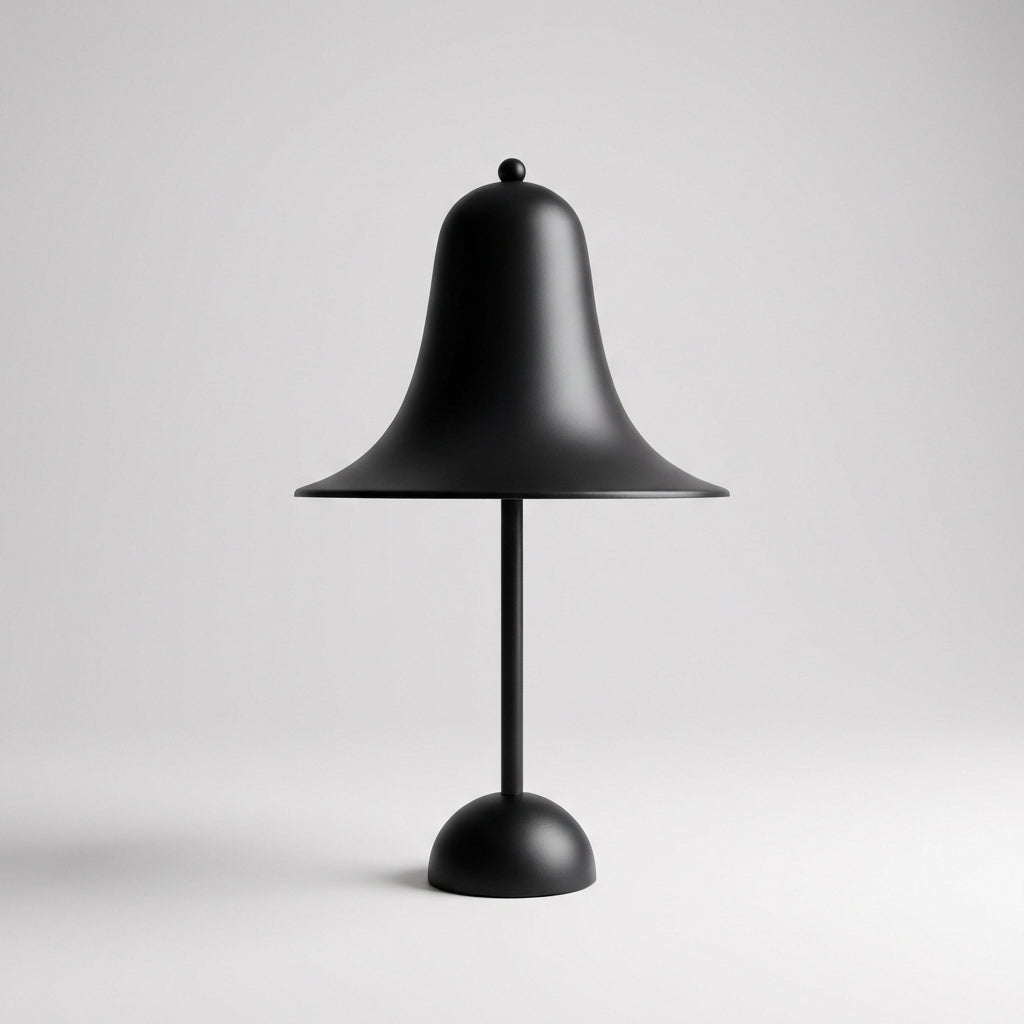 Bezdrátová stolní lampa s dotykovým ovládáním a nabíjením přes USB – moderní zvonkový design v černé barvě 4