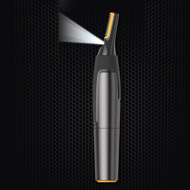Bezdrátový přesný zastřihovač vlasů s mikrobřity a LED světly pro precizní úpravu – šedý 1