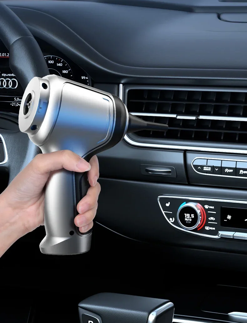 Bezdrátový vysavač do auta s výkonným sacím výkonem 95 000 Pa – lehký a tichý vysavač do auta 1