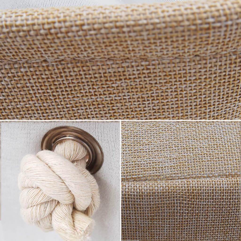 Béžová úložná krabice Jumbo se stahovací šňůrkou – velká kapacita a ekologické materiály 3