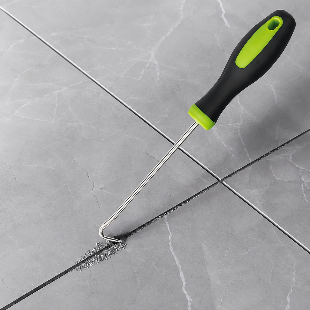 Sada Háčků na Plevel z Nerezové Oceli s Ergonomickou Rukojetí – 17cm Zakřivené Nástroje pro Zahradní Údržbu