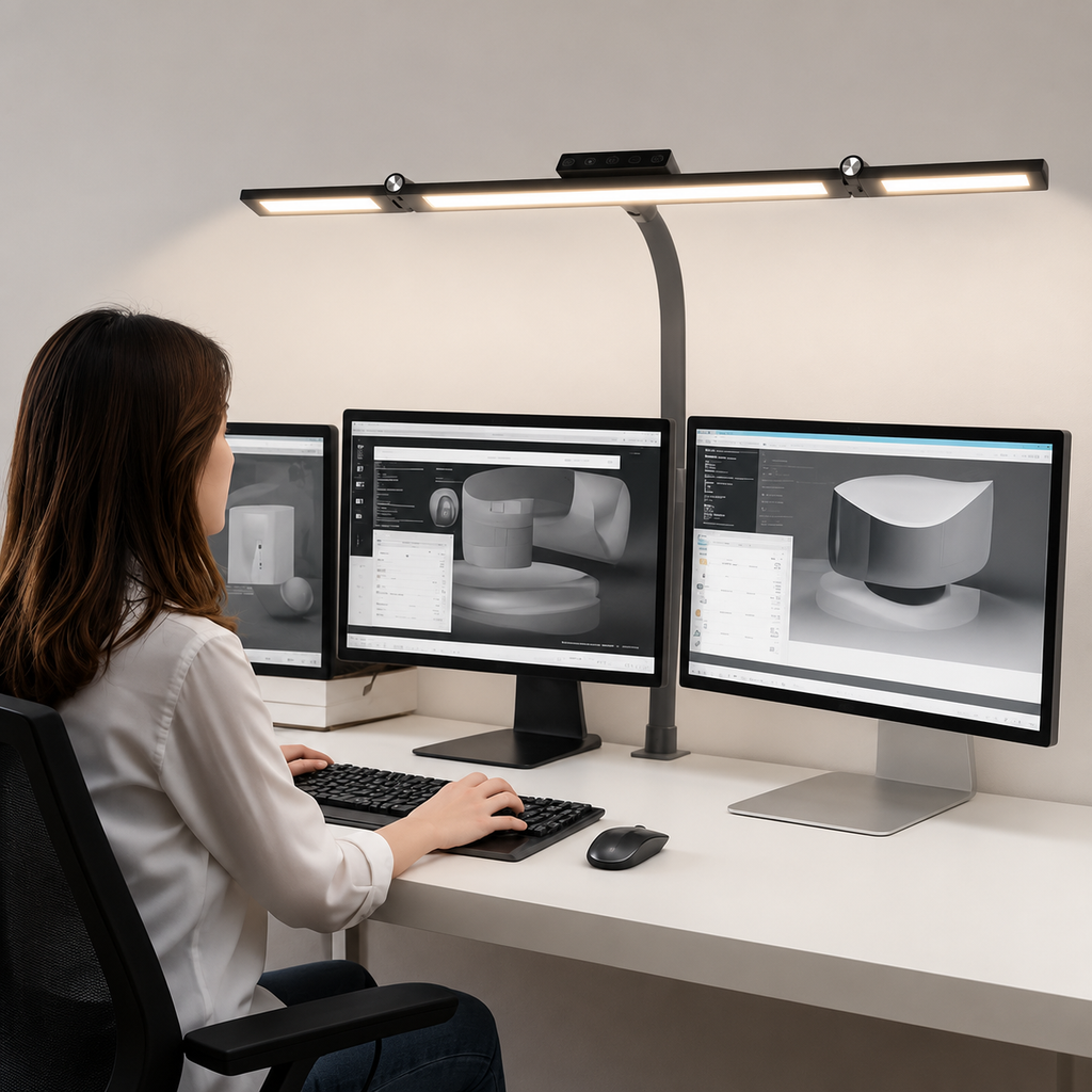 LED Pracovní Lampa 18W s Flexibilním Husím Krkem – Jasné Bílé Osvětlení pro Kancelář a Dílna