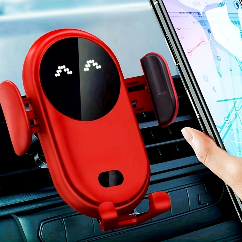 Chytrý bezdrátový držák telefonu do auta s automatickým uchycením a montáží do větracího otvoru – bezpečná jízda s volnými rukama 1