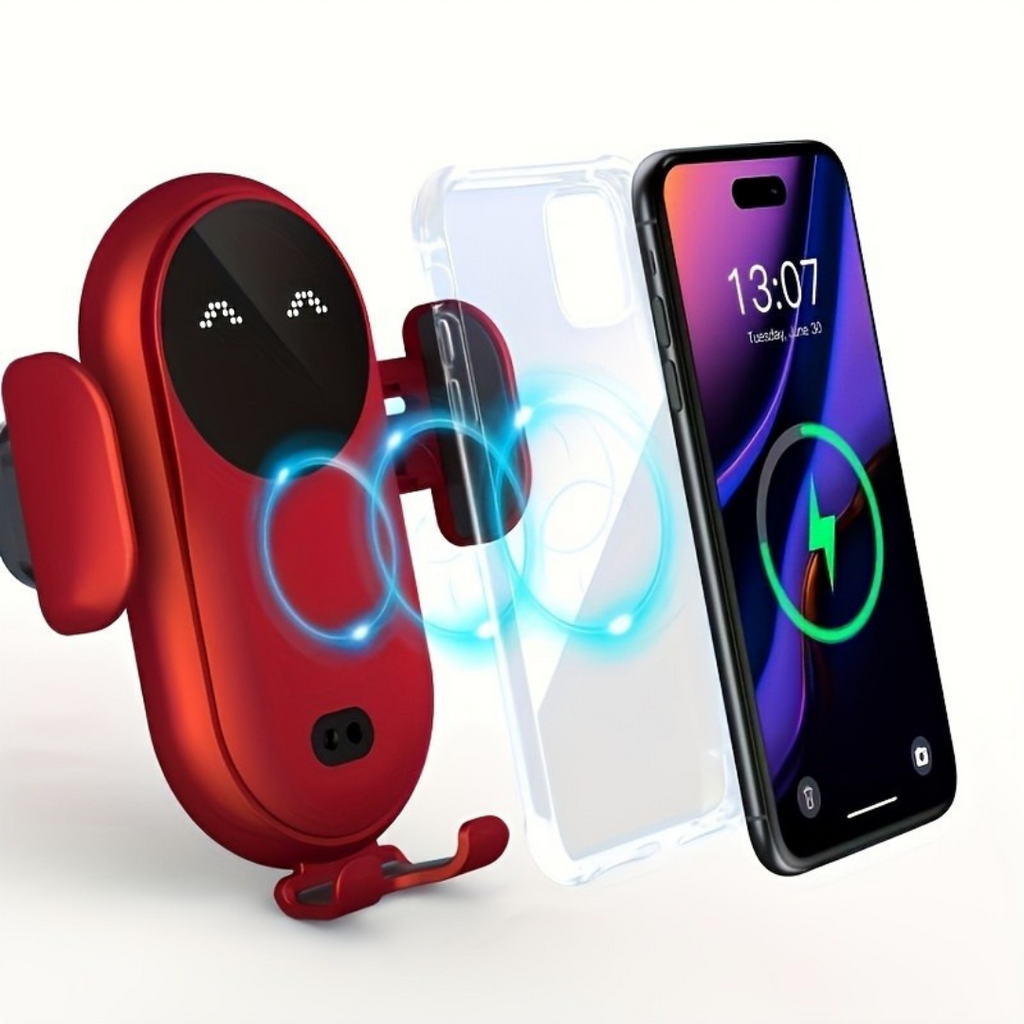 Chytrý bezdrátový držák telefonu do auta s automatickým uchycením a montáží do větracího otvoru – bezpečná jízda s volnými rukama 3