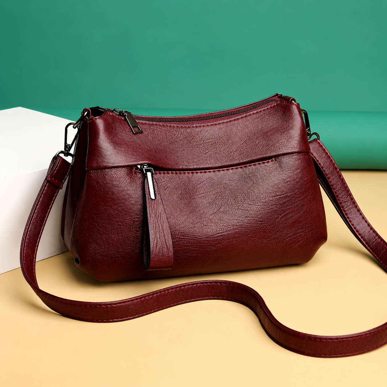 Crossbody kabelka s chytrými přihrádkami a nastavitelným popruhem – lehká a každodenní nošení pro ženy 1