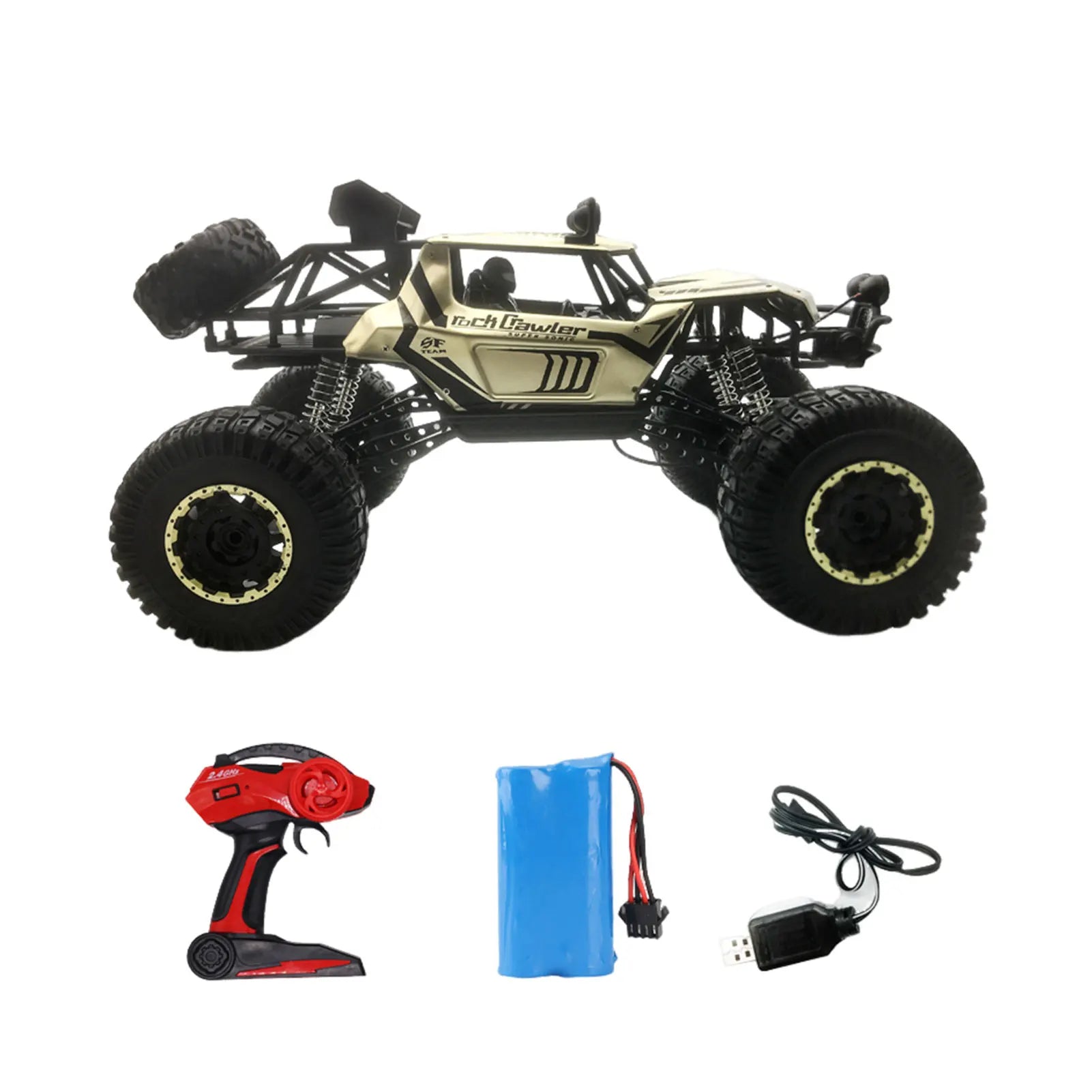 Dálkově ovládaný terénní vůz 4x4 Rock Crawler s 2,4G dálkovým ovládáním - ideální pro jízdu v terénu 3