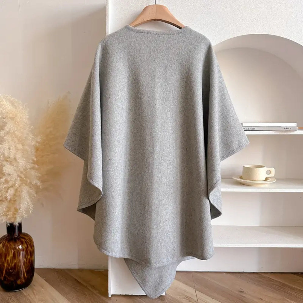 Dámský větruodolný šálový kabát z měkkého akrylu, ideální pro elegantní podzimní styl 8