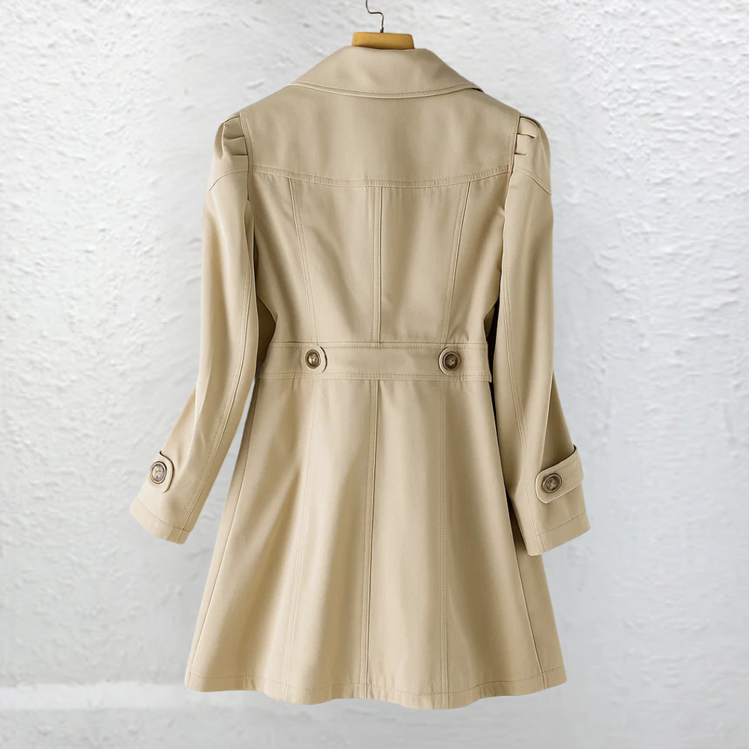 Dámský kabát z lehké látky a přiléhavého střihu – elegantní letní vintage styl 5